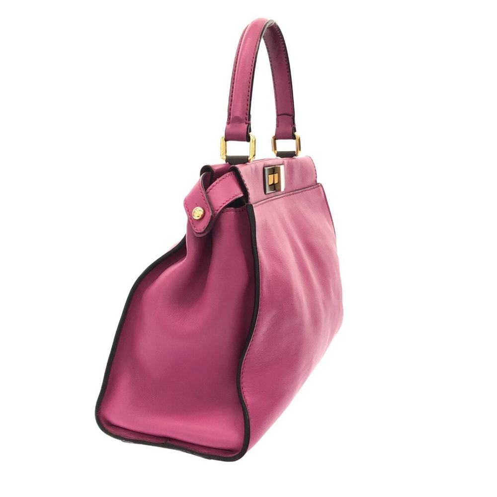 Fendi Handbag Pink Leather
